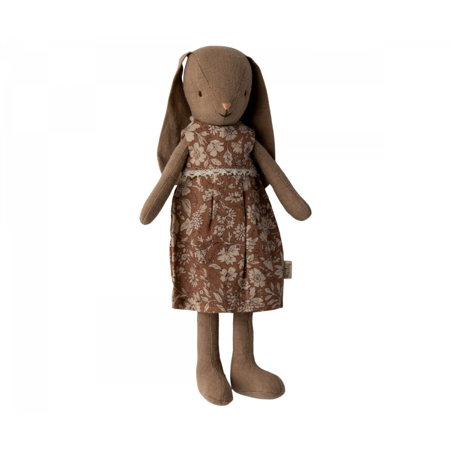 Maileg Bunny - Size 2 - In Dress, Brown