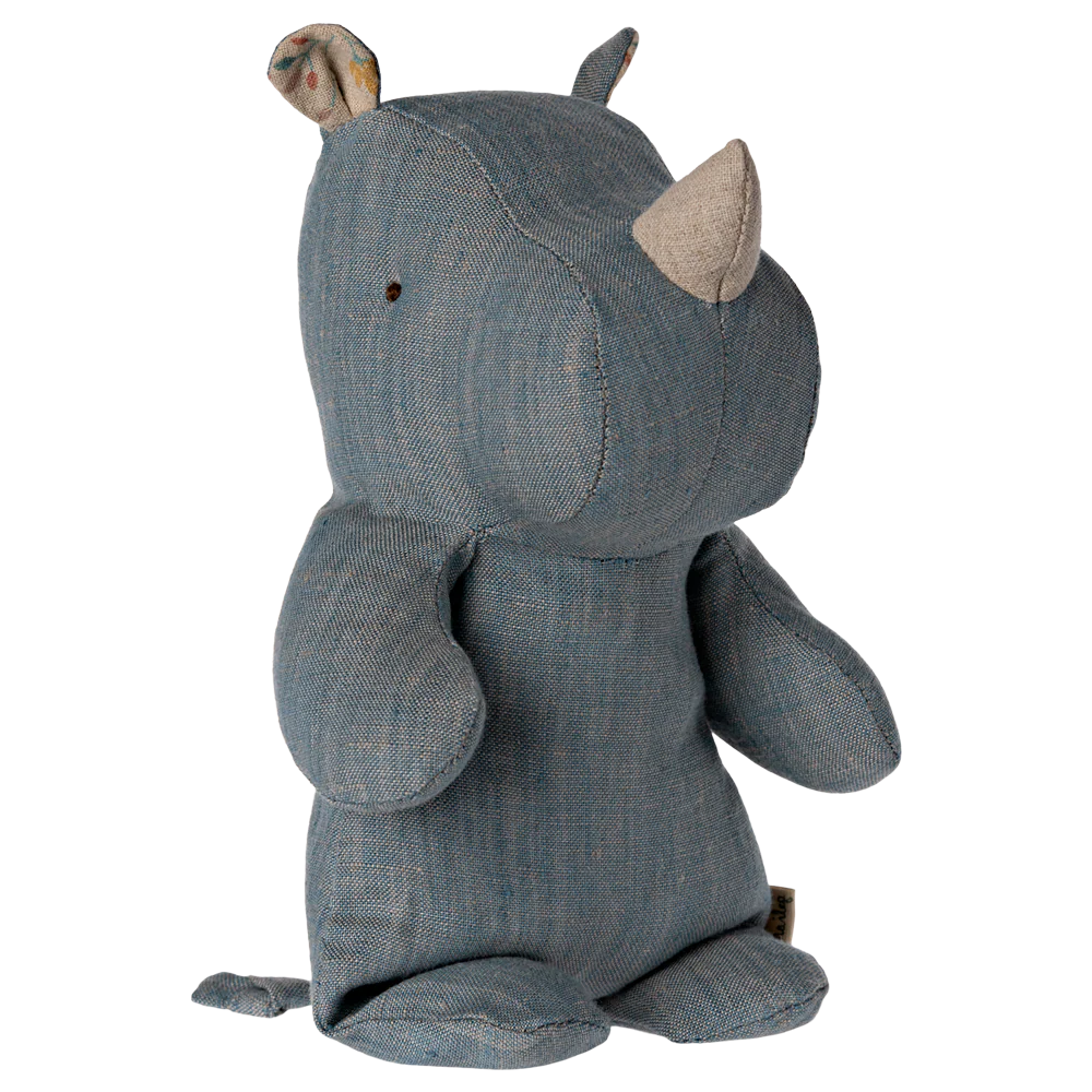 Maileg Safari Friends Small Rhino - Blue / Sand