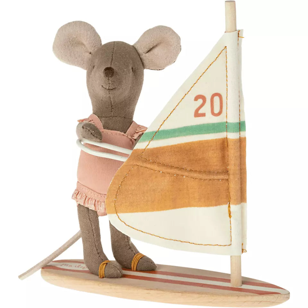 Maileg Surfer Beach Mice - Little Sister