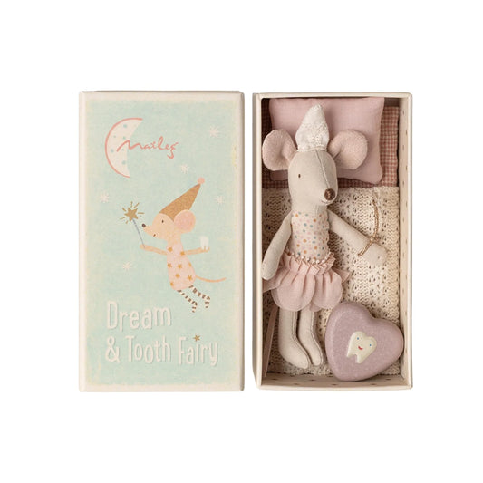 Maileg Tooth Fairy Mouse - Little Sister in Matchbox
