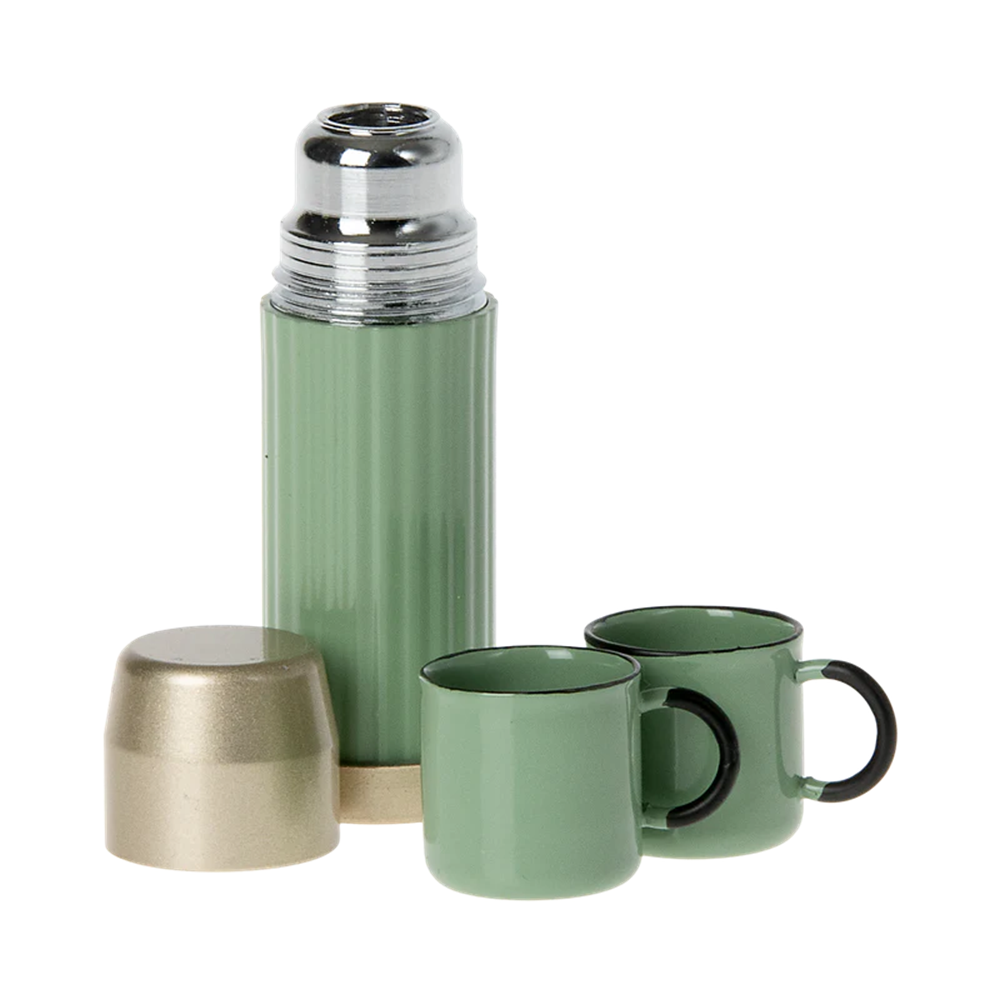 Maileg Thermos And Cups - Mint