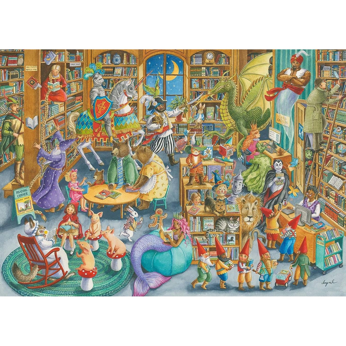 Ravensburger Midnight at the Library 1000 Piece Puzzle