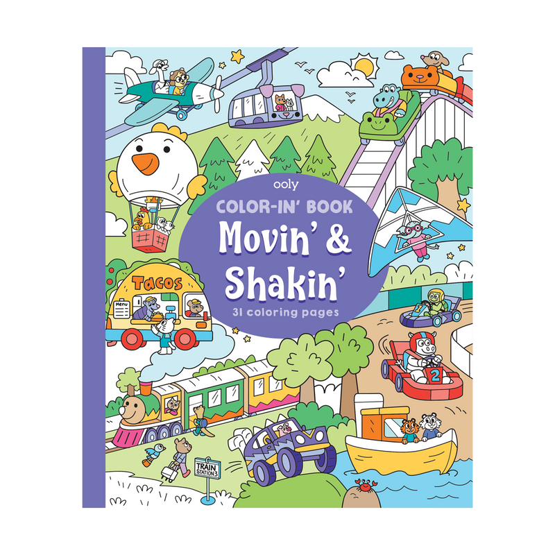 Ooly Colour-in Book - Movin' and Shakin'