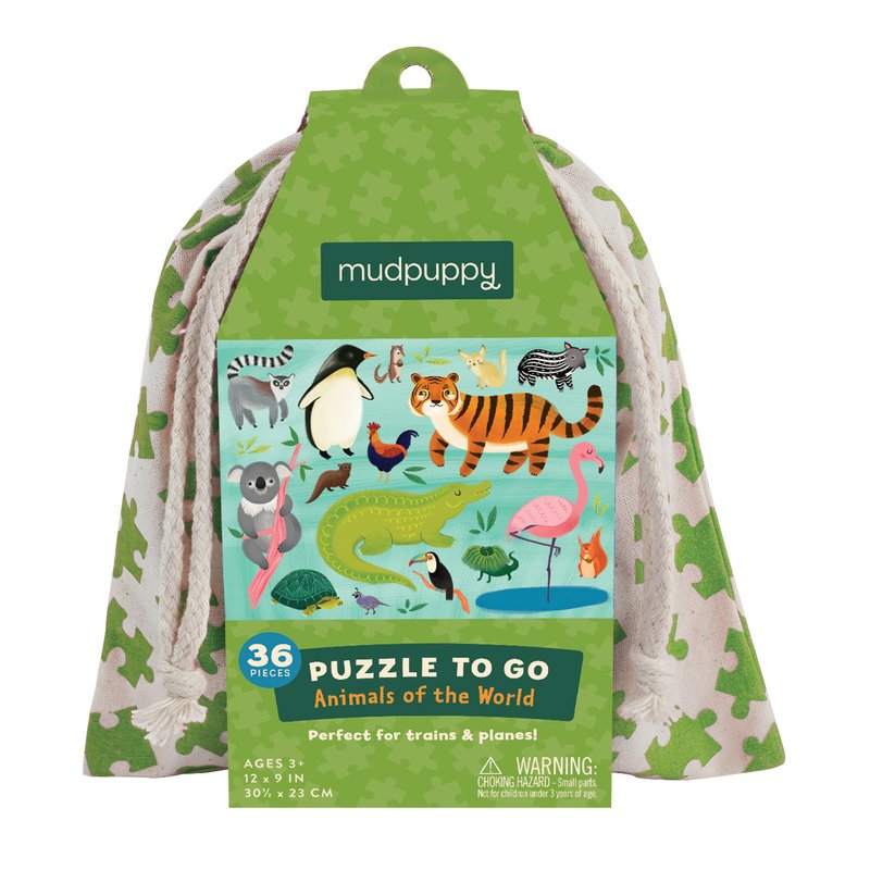 Mudpuppy 36 Piece Puzzles To Go: Animals Of The World