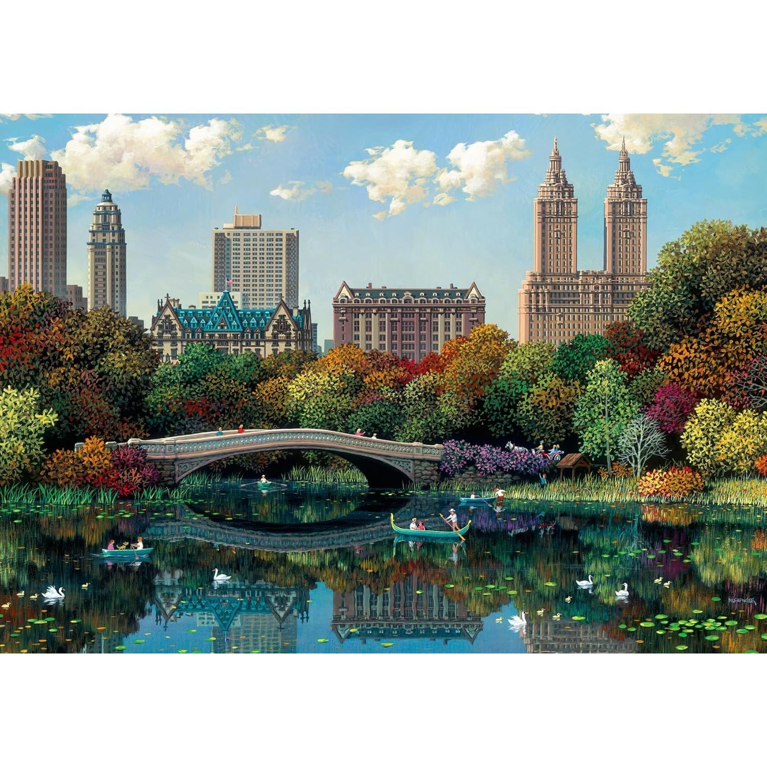 Ravensburger NY Central Park, Bow Bridge 1000 Piece Puzzle