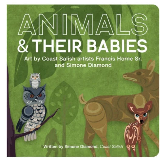 Native Northwest Animals & Their Babies Board Book