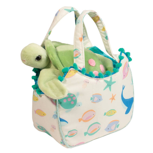 Douglas Ocean Friends Sassy Sak With Turtle - 6"