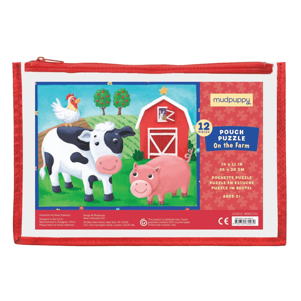 On the Farm 12 Piece Pouch Puzzle