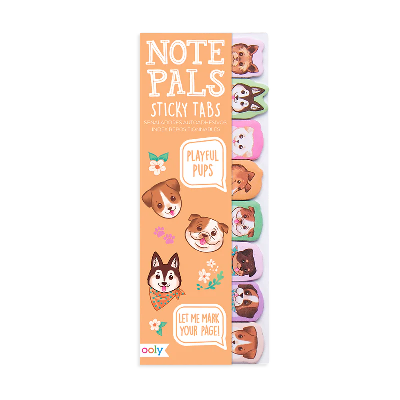 Ooly Note Pals Sticky Tabs - Playful Pups