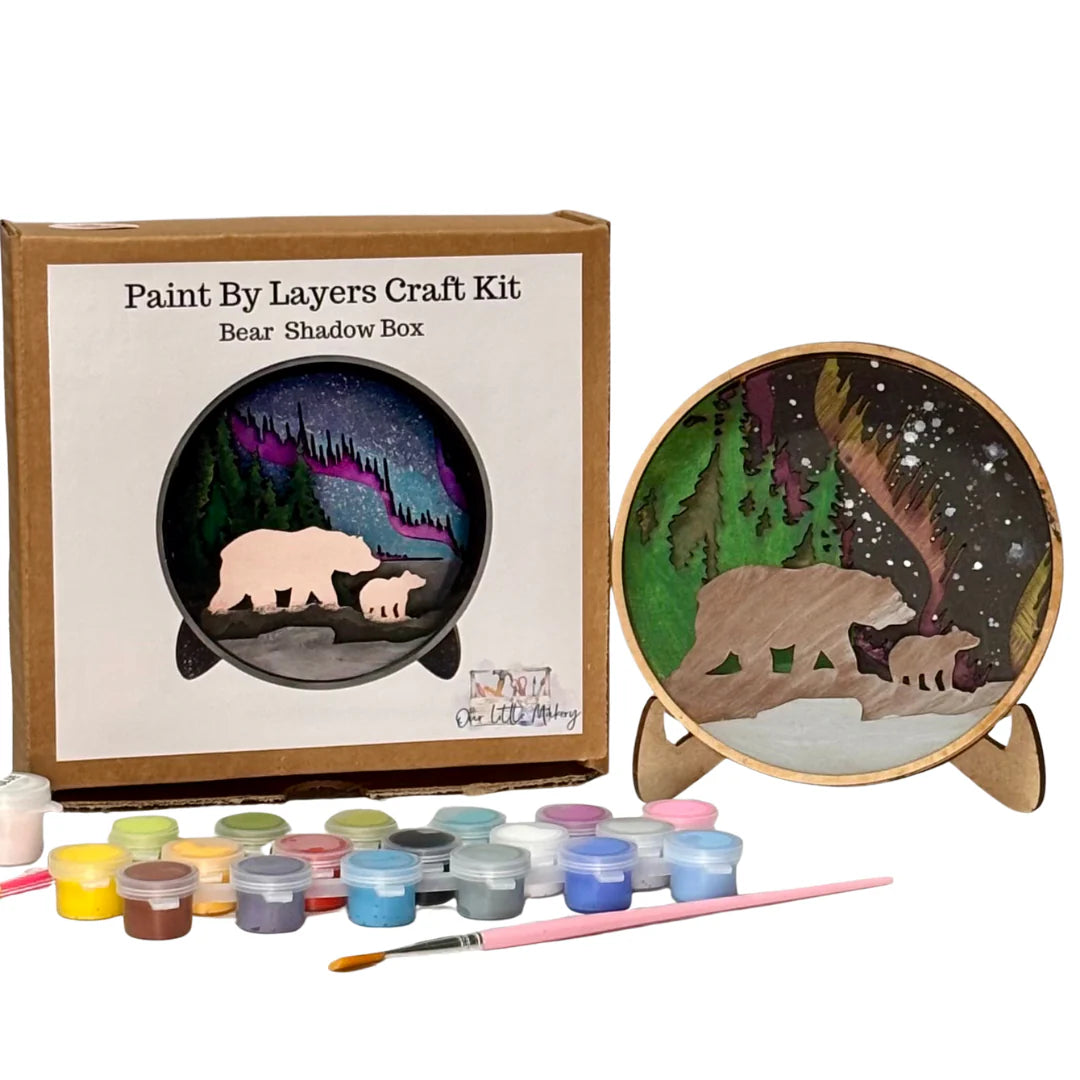 Our Little Makery - Bear Shadow Box Kit