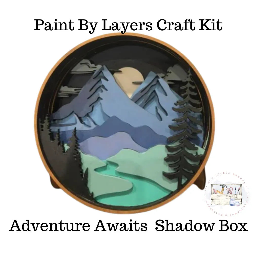 Our Little Makery - Adventure Awaits Shadow Box Kit