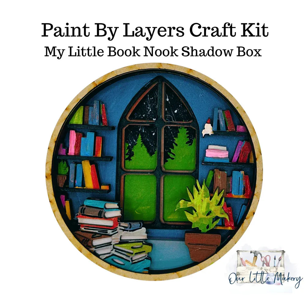Our Little Makery - My Little Book Nook Shadow Box Kit
