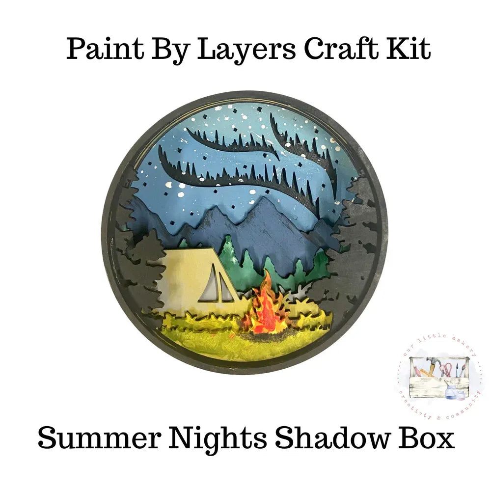 Our Little Makery - Summer Nights Shadow Box Kit