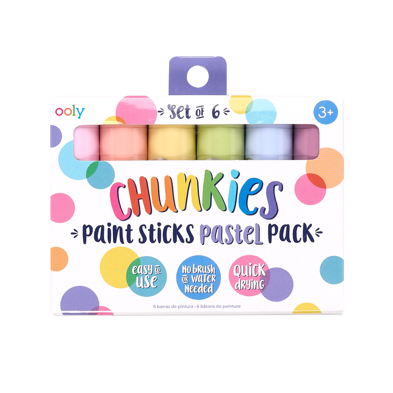 Ooly Chunkies Paint Sticks Pastel - Set of 6