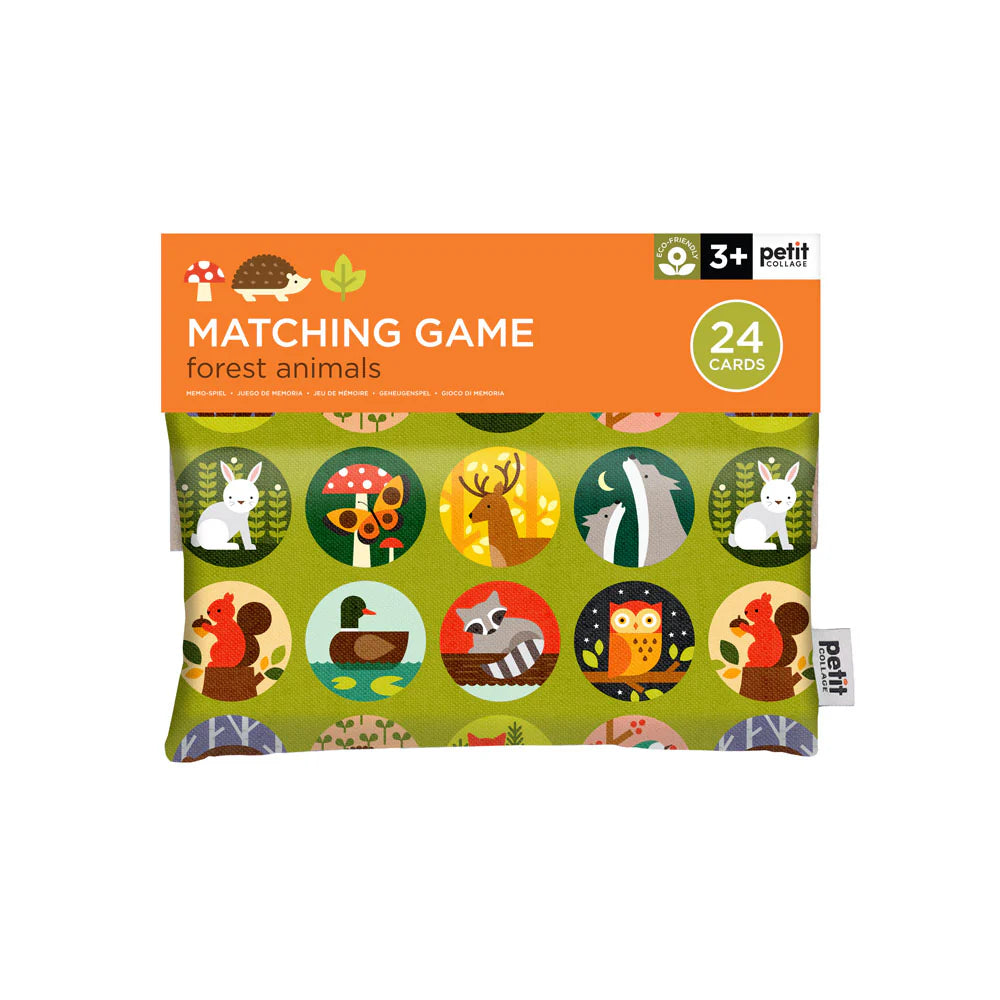 Petite Collage Forest Animals Matching Game in Pouch