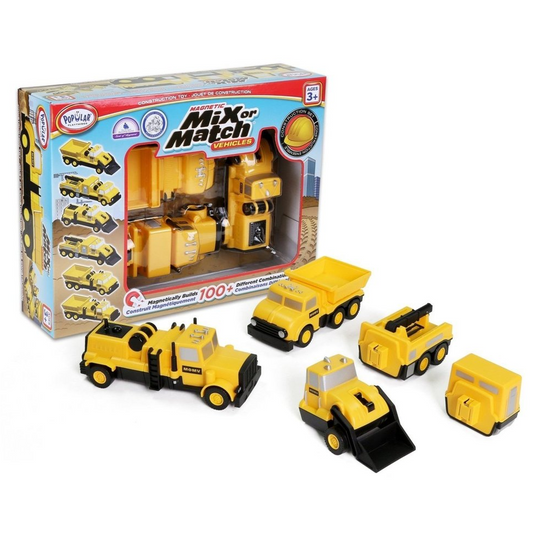 Popular Playthings Mix or Match Vehicles Construction