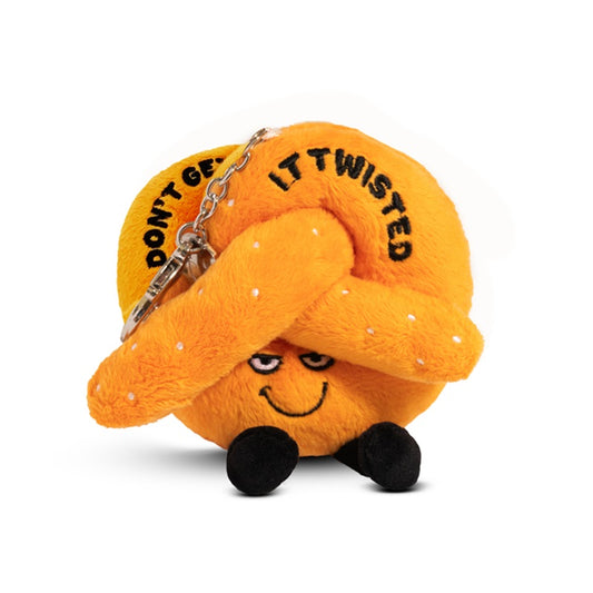 Punchkins "Don't Get It Twisted" Pretzel Plush Bag Charm
