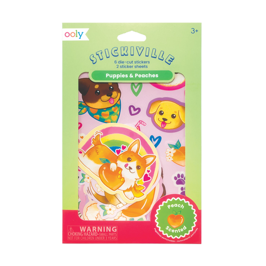 Ooly Stickiville Puppies and Peaches Scented Stickers