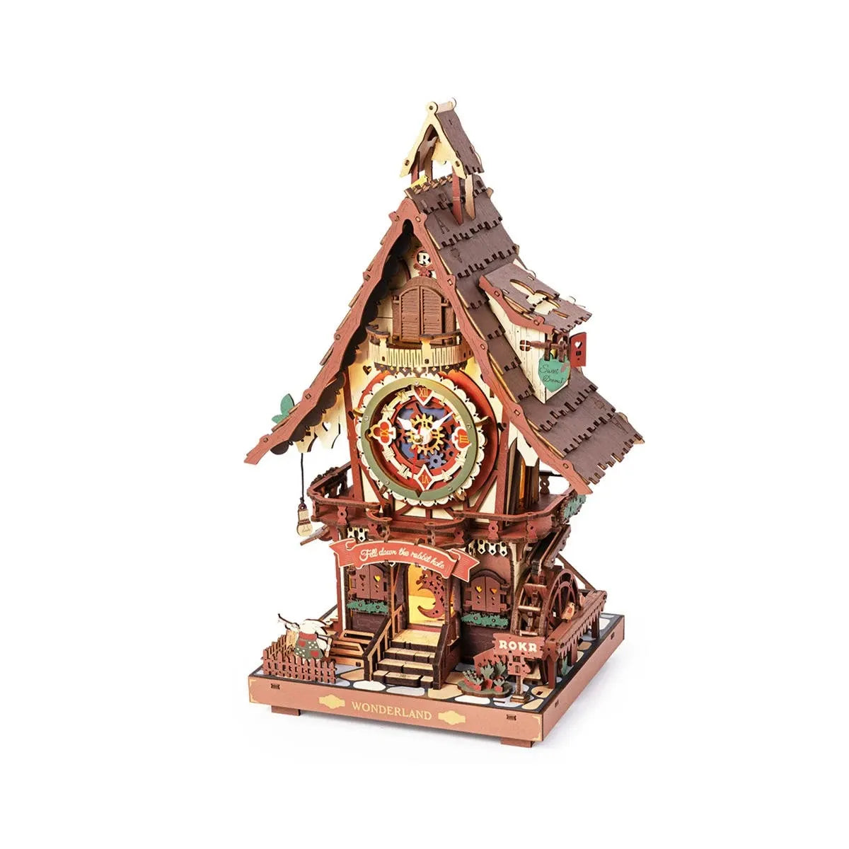 ROKR Wooden Mechanical Gears - Cuckoo Clock