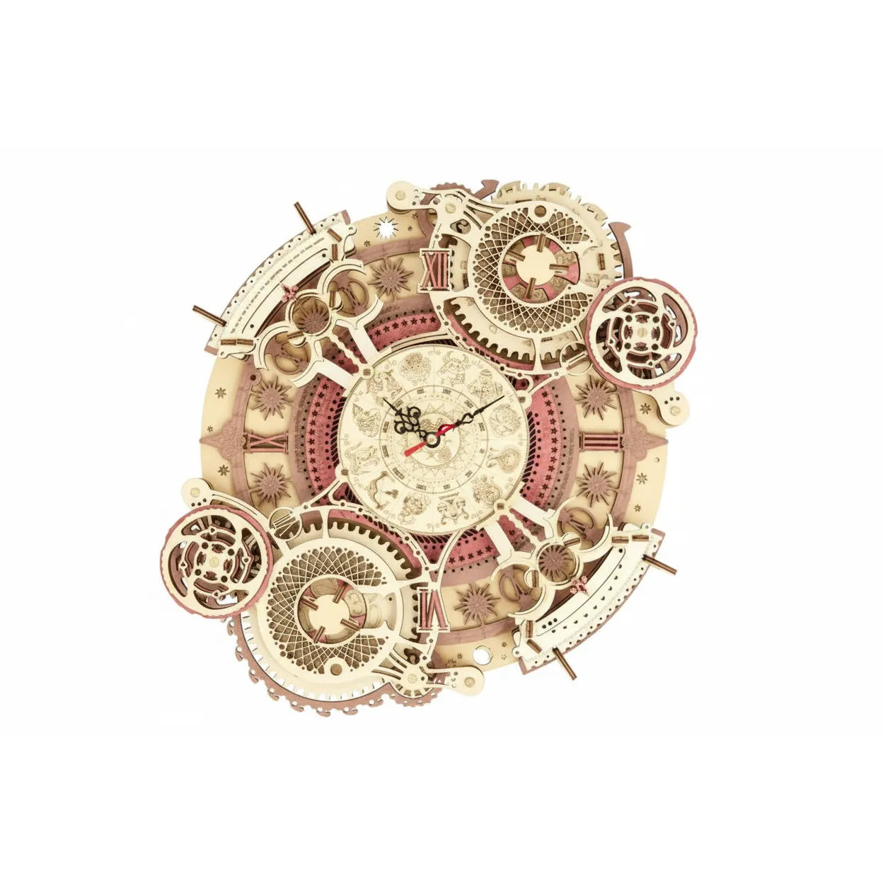 ROKR Wooden Mechanical Gears - Zodiac Wall Clock