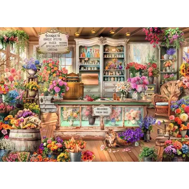 Ravensburger All Seasons Flower Shop 1000 Piece Puzzle