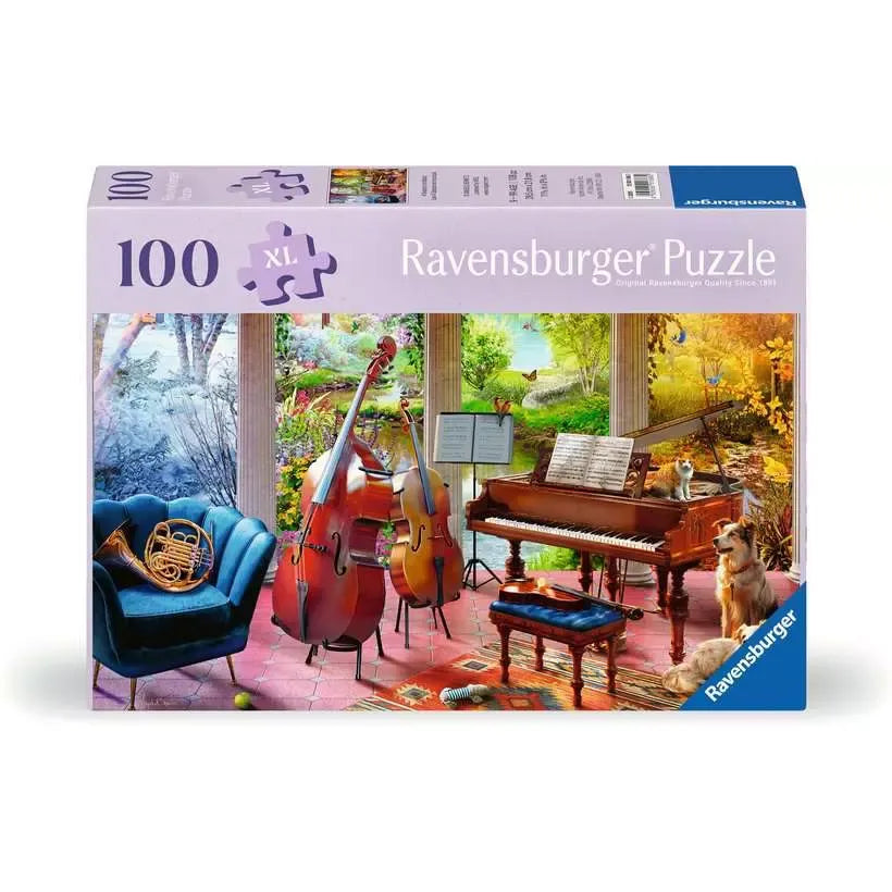 Ravensburger Feel Well & Puzzle: Four Seasons Music 100 Piece Puzzle