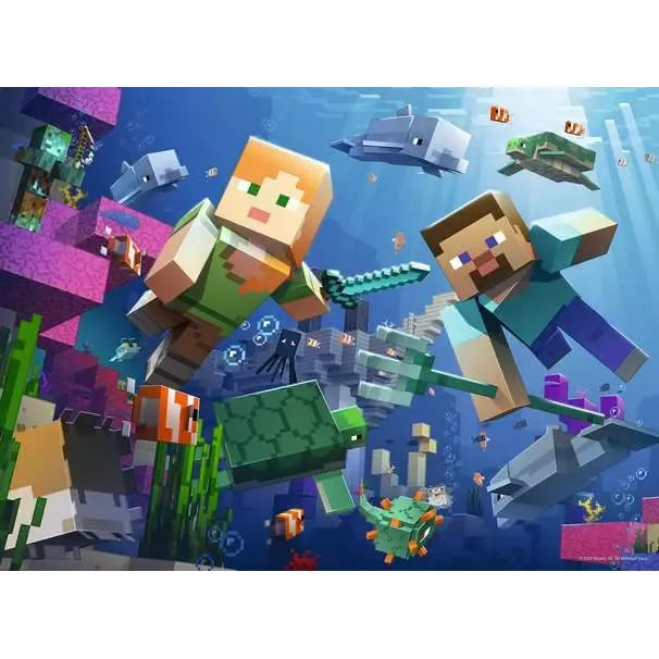 Ravensburger Minecraft Underwater 200 Piece Puzzle