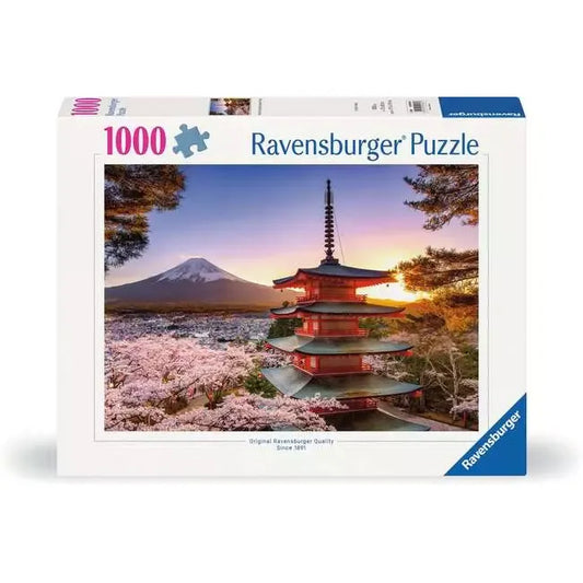 Ravensburger Mount Fuji Cherry Blossom View 1000 Piece Puzzle