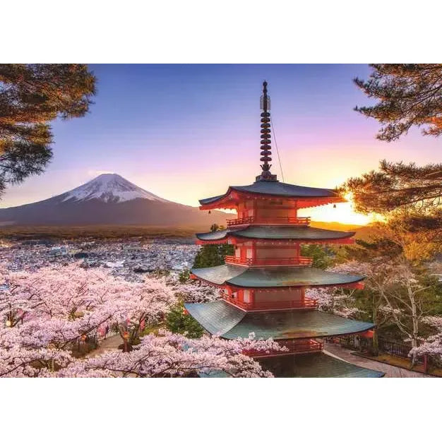 Ravensburger Mount Fuji Cherry Blossom View 1000 Piece Puzzle