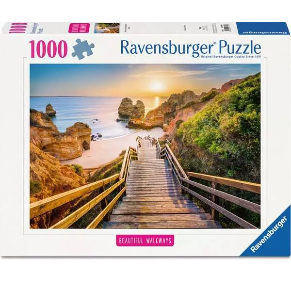 Ravensburger Beautiful Walkways: Stairway to Camilo Beach Algarve 1000 Piece Puzzle