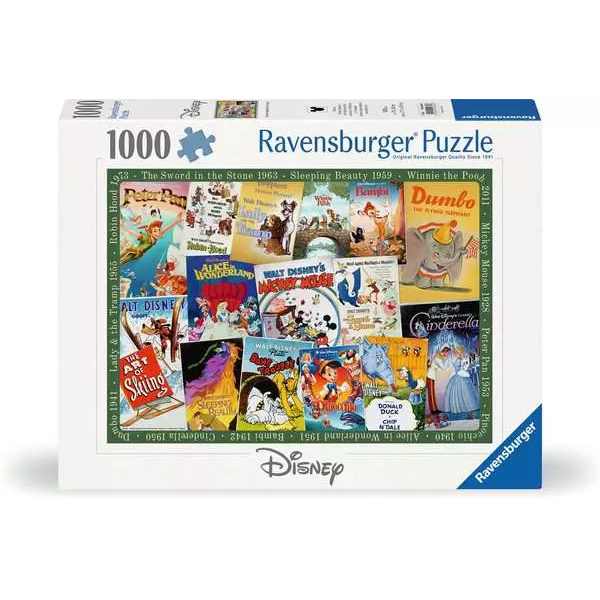 Ravensburger Disney Vintage Movie Posters 1000 Piece Puzzle