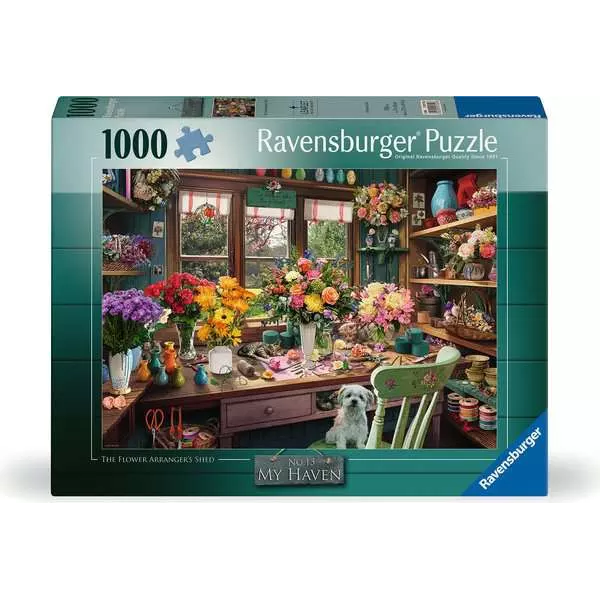 Ravensburger My Haven Number 13: Flower Arranger's Shed 1000 Piece Puzzle
