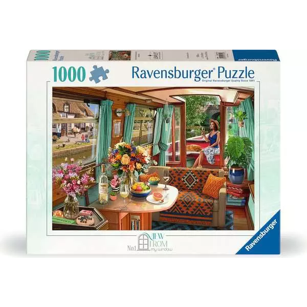 Ravensburger View From My Window Number 1: Canal Boat 1000 Piece Puzzle