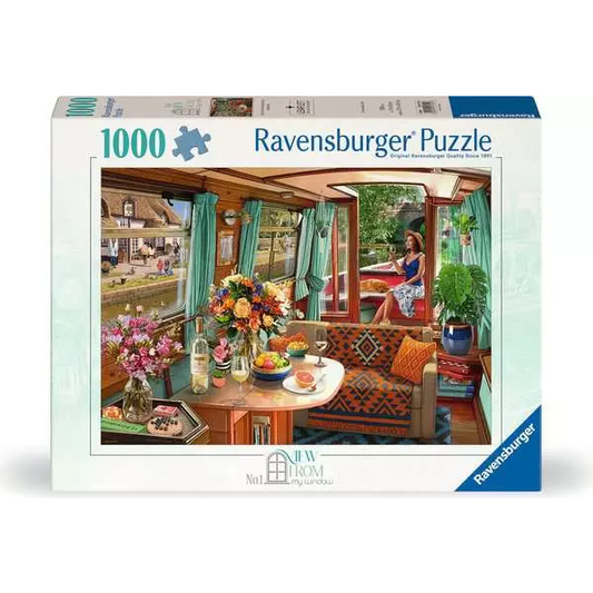 Ravensburger View From My Window Number 1: Canal Boat 1000 Piece Puzzle