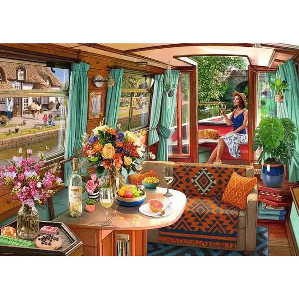Ravensburger View From My Window Number 1: Canal Boat 1000 Piece Puzzle
