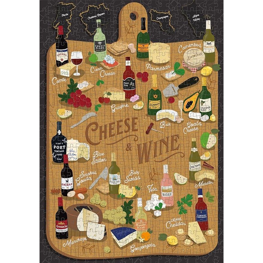 Ridley's Jigsaw - Cheese & Wine 500 Piece Puzzle