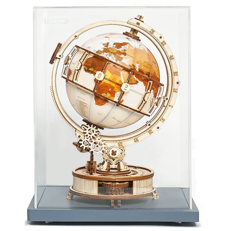 ROKR Luminous Globe 3D Wood Puzzle