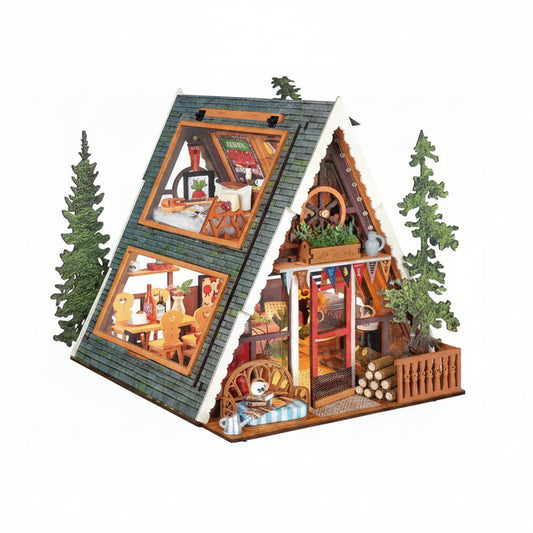 Rolife DIY Miniature House - A-Frame Cabin