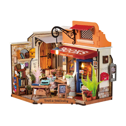Rolife DIY Miniature House Kit - Corner Bookstore