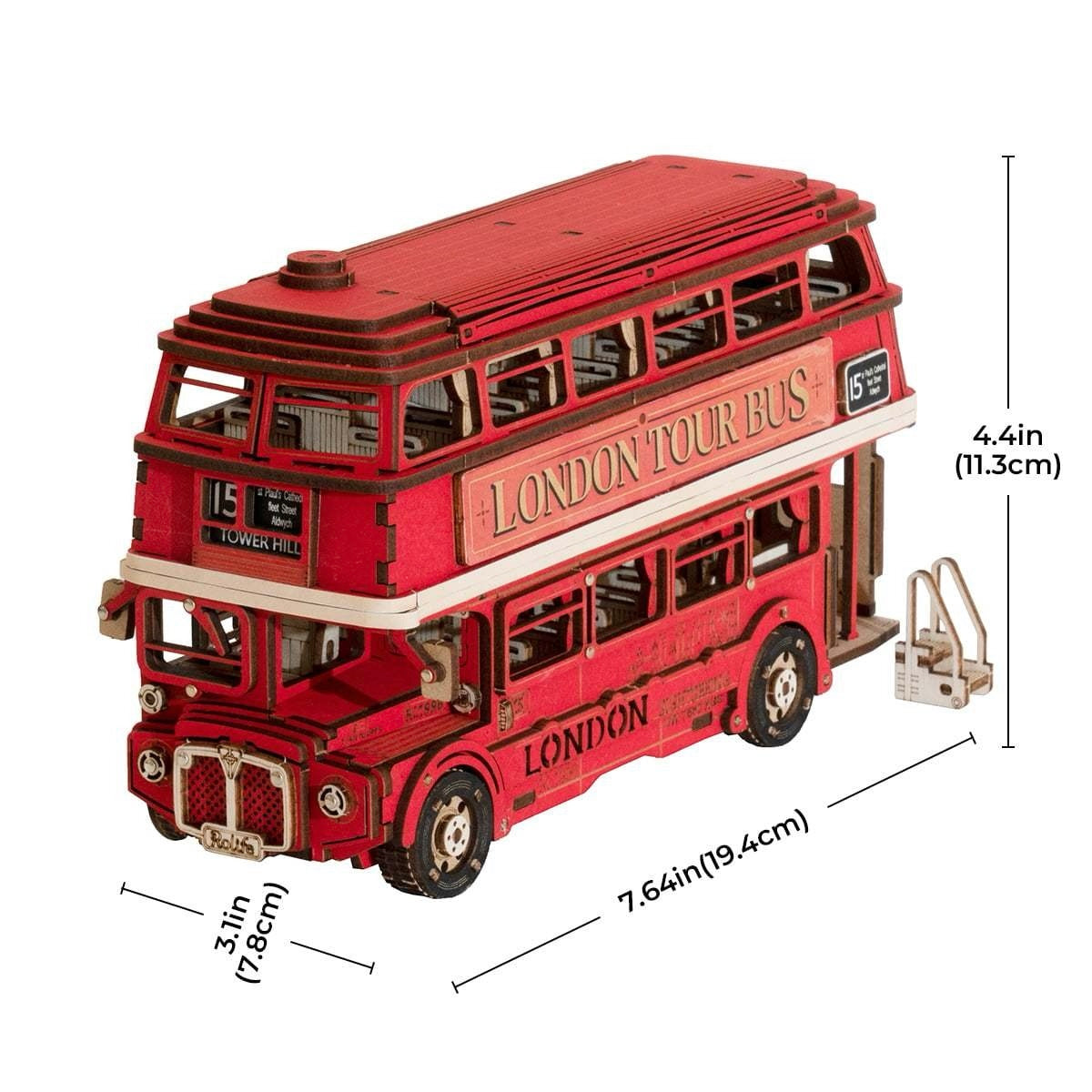 Rolife 3D Wood Puzzle - London Tour Bus