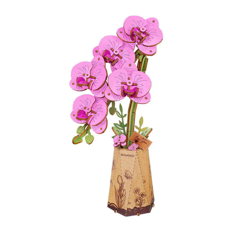 Rowood DIY Flower Puzzle - Purple Moth Orchid