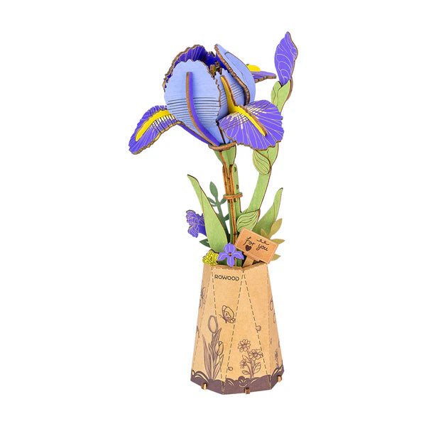 Rowood DIY Flower Puzzle - Purple Iris