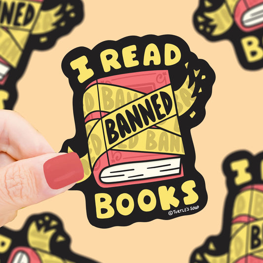 Turtle's Soup Banned Books Sticker