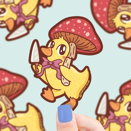 Turtle's Soup Stabby Duck Sticker
