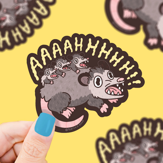 Turtle's Soup Opossum Sticker