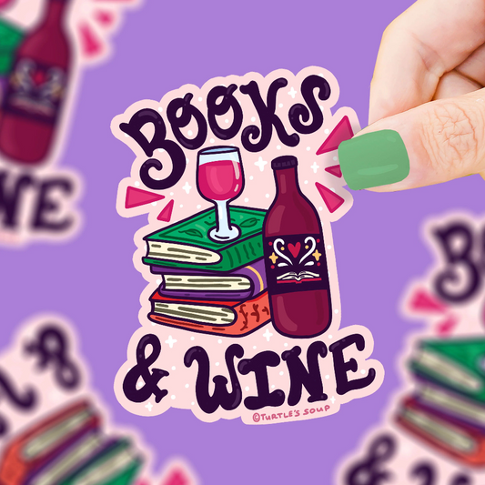 Turtle's Soup Books and Wine Sticker