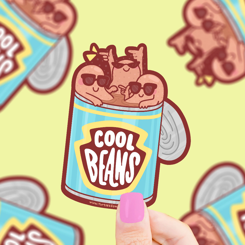 Turtle's Soup Cool Beans Sticker