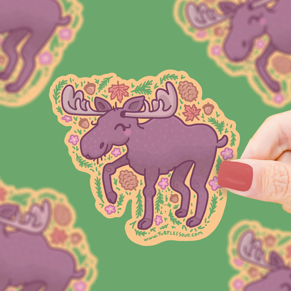 Turtle's Soup Wilderness Moose Vinyl Sticker