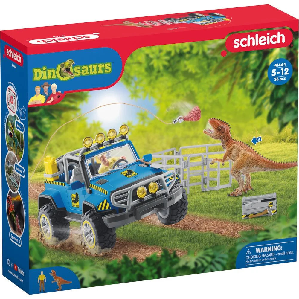 Schleich Dinosaurs Off-Road Vehicle with Dino Outpost 41464