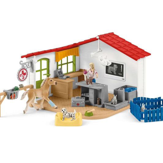 Schleich Farm World Veterinarian Practice with Pets 42502